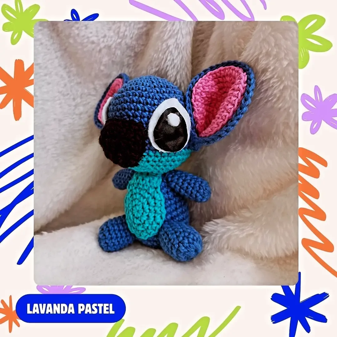 Que tierno amigurumi de Stitch... 🧶