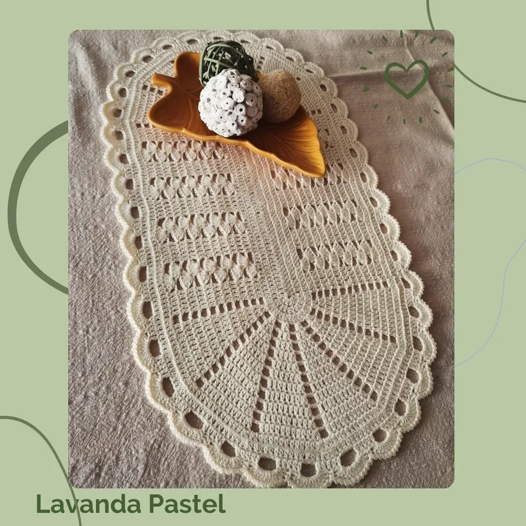 Tapete ovalado 40 cm ideal para mesa de centro, creado por @