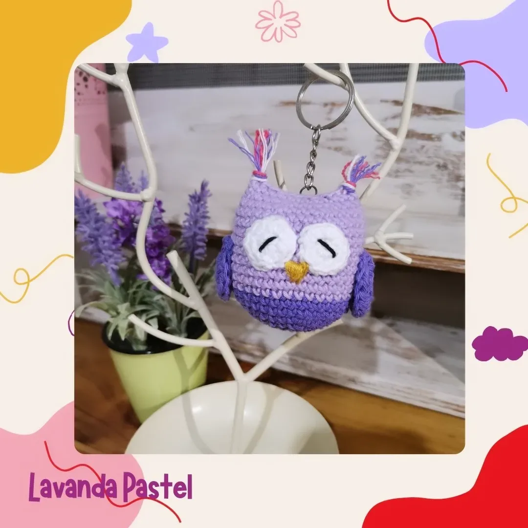 Un pequeño amigurumi....Llavero de buho 🦉🧶